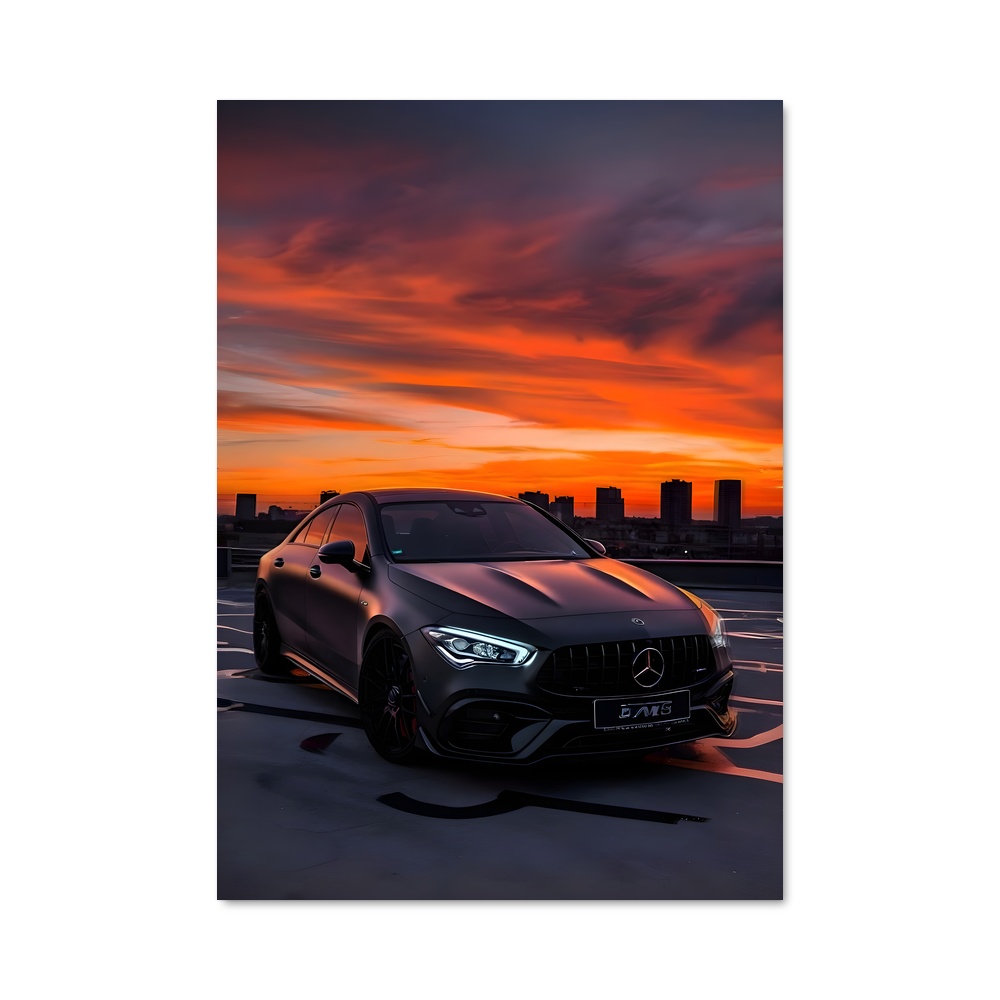 Poster AMG Noir Élégance – affiche Mercedes